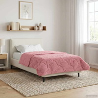 vidaXL Sommar Duvet Rosa 140 x 220 cm Mikrofiber och Teddyfleece
