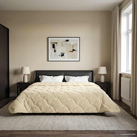 vidaXL Sommar Duvet Kräm 200 x 240 cm Mikrofiber och Teddyfleece