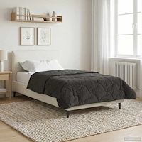 vidaXL Vinter Täcke Antracit 155 x 220 cm Mikrofiber och Teddyfleece