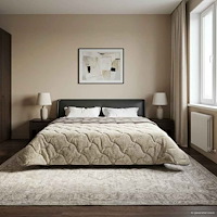 vidaXL Vinter Täcke Ljusgrå 220 x 240 cm Mikrofiber och Teddyfleece