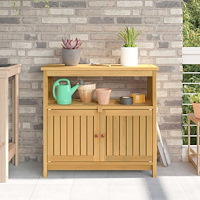 vidaXL Trädgårdskonsolbord Ljus akacia 80 x 35 x 75 cm