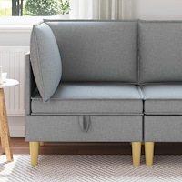 vidaXL Soffa med förvaring Tyg