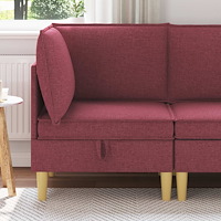 vidaXL Soffa med förvaring Tyg