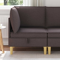 vidaXL Soffa med förvaring Tyg