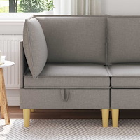 vidaXL Soffa med förvaring Tyg