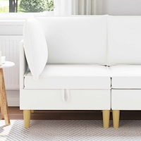 vidaXL Soffa med förvaring Tyg