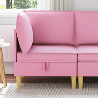 vidaXL Soffa med förvaring Tyg