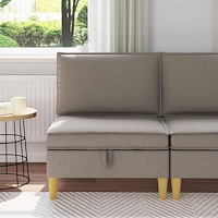 vidaXL Soffa med förvaring Tyg