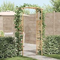vidaXL Trädgårdsbåge Naturfärg 110 x 40 x 205 cm Bambus