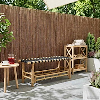 vidaXL Trädgårdsbänk Naturfärg 110 x 38 x 40 cm Bambus