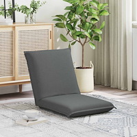 vidaXL Golvstol Mörkgrå 54 x 64 x 59 cm tyg