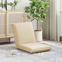 vidaXL Golvstol Kräm 54 x 64 x 59 cm tyg