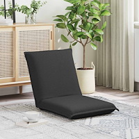 vidaXL Golvstol Mörkgrå 54 x 64 x 59 cm Sjöfåls tyg