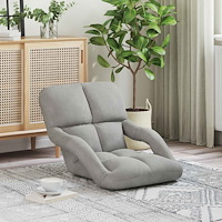 vidaXL Golvstol Ljusgrå 58 x 62 x 58 cm Sammet