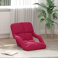 vidaXL Golvstol Vinröd 58 x 62 x 58 cm Sammet