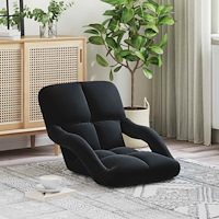 vidaXL Golvstol Svart 58 x 62 x 58 cm Sammet