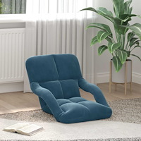 vidaXL Golvstol Blå 58 x 62 x 58 cm Sammet