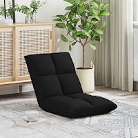 vidaXL Golvstol Svart 50 x 61 x 57 cm tyg