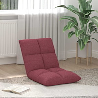 vidaXL Golvstol Vinröd 50 x 61 x 57 cm tyg