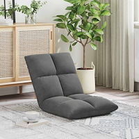 vidaXL Golvstol Mörkgrå 50 x 61 x 57 cm Sammet