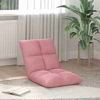 vidaXL Golvstol Rosa 50 x 61 x 57 cm Sammet
