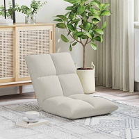 vidaXL Golvstol Kräm 50 x 61 x 57 cm Sammet