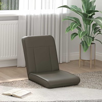 vidaXL Golvstol Grå 50 x 73 x 60 cm Konstläder