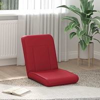 vidaXL Golvstol Vinröd 50 x 73 x 60 cm Konstläder