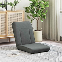 vidaXL Golvstol Mörkgrå 50 x 73 x 60 cm tyg