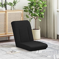 vidaXL Golvstol Svart 50 x 73 x 60 cm tyg