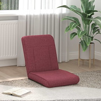 vidaXL Golvstol Vinröd 50 x 73 x 60 cm tyg