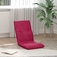 vidaXL Golvstol Vinröd 46 x 50 x 61 cm Sammet