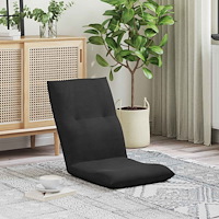 vidaXL Golvstol Svart 46 x 50 x 61 cm Sammet