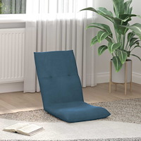 vidaXL Golvstol Blå 46 x 50 x 61 cm Sammet