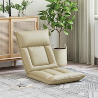 vidaXL Golvstol Kräm 55 x 61 x 70 cm Konstläder