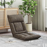 vidaXL Golvstol Mörkgrå 55 x 61 x 70 cm tyg