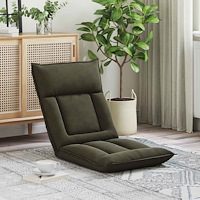 vidaXL Golvstol Armégrön 55 x 61 x 70 cm tyg