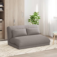 vidaXL Golvstol Taupe 110 x 82 x 55 cm tyg