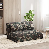 vidaXL Golvstol Armégrön 110 x 82 x 55 cm tyg