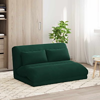 vidaXL Golvstol Mörkgrön 110 x 82 x 55 cm Sammet