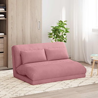 vidaXL Golvstol Rosa 110 x 82 x 55 cm Sammet