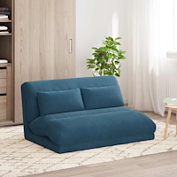 vidaXL Golvstol Blå 110 x 82 x 55 cm Sammet