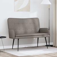 vidaXL 2-sits soffa Taupe 115 x 61 x 87 cm tyg