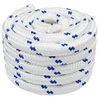 vidaXL Båtsnöre Vit PP