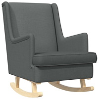 vidaXL Gungstol Mörkgrå 62 x 80 x 85 cm tyg