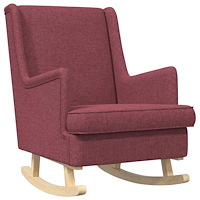 vidaXL Gungstol Vinröd 62 x 80 x 85 cm tyg