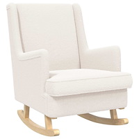 vidaXL Gungstol Kräm 62 x 80 x 85 cm Sjöfåls tyg