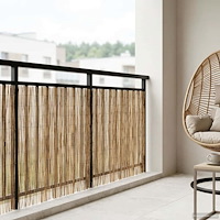 vidaXL Trädgårdsstängsel Karbomiserad 600 x 100 cm Vass