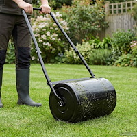 vidaXL Trädgårdsliknande rulle Svart 110 x 52 cm Järn