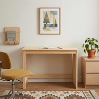 vidaXL Skrivbord Brun 112 x 50 x 75 cm Massiv furu